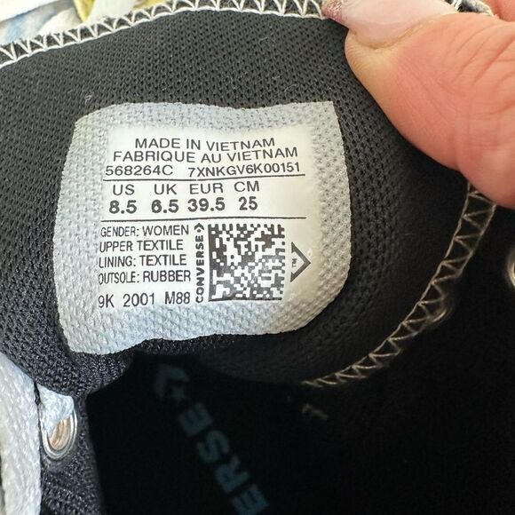 Converse Chuck Taylor High Top Sneakers Shoes Rainbow Tie Dye Size 8.5 - Picture 9 of 12